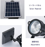 Outdoor LED Spotlight Waterproof Solar Spotlights with Clip Security Tree Spotlights Adjustable IP65 Mini Clip Lamp | Lumora