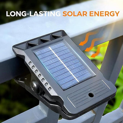 Solar Clip Light With Motion Sensor, 2026 new Clamp On Solar Lights For Camping Adjustable Clip On Led Light For Garden Multifunctional Clip Lamp For Garage, Emergency Led Light For Home (2PCS)
