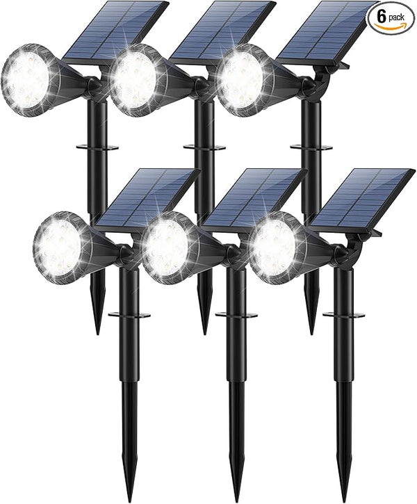Solar Lights Outdoor Waterproof 180° Adjustable Landscape Spot Lights for Yard 4 Lighting Modes Solar Powered | Lumora