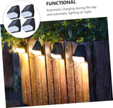 jojofuny Led Wall Lights for Outdoor Waterproof 4 Pack Solar Fence Lights Warm White Light for Garden Pathway | Lumora