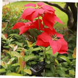 jojofuny 2pcs Solar Christmas Flower Ground Insert Lights Led Decorative Garden Lighting for Outdoor Spaces | Lumora