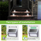 XLUX Solar Powered Lights for Deck Steps Stairs Fences Pathway Path, LED lamp, Outdoor Waterproof, White Light 12 | Lumora