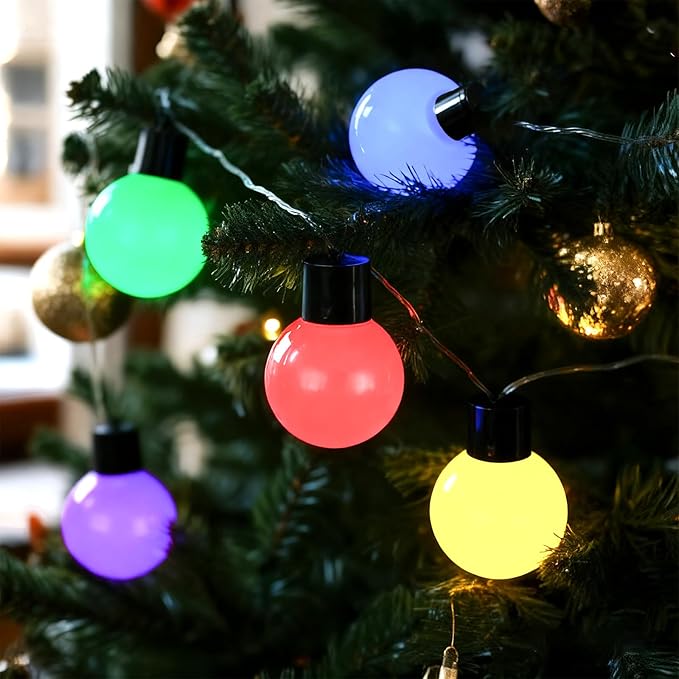 Battery Operated String Lights for Marquee Light Up Letters Numbers LED 5-Bulb Colorful Indoor Outdoor Light Bulbs Bedroom Wall Chrismas Decor Wedding Birthday Party Decorations
