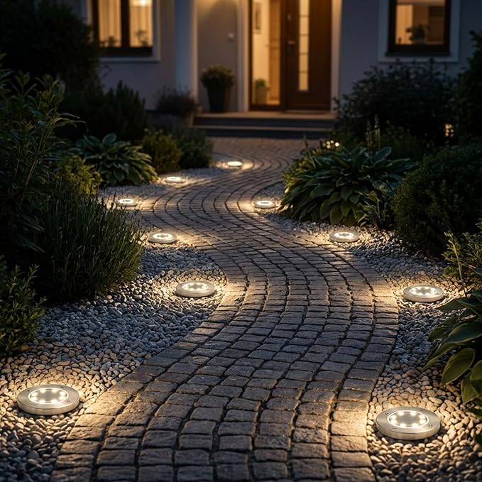 6/16/18 Pack Solar Lights Outdoor, IP44 Waterproof Solar Ground Lights with 8 Modes, Solar Powered Landscape | Lumora