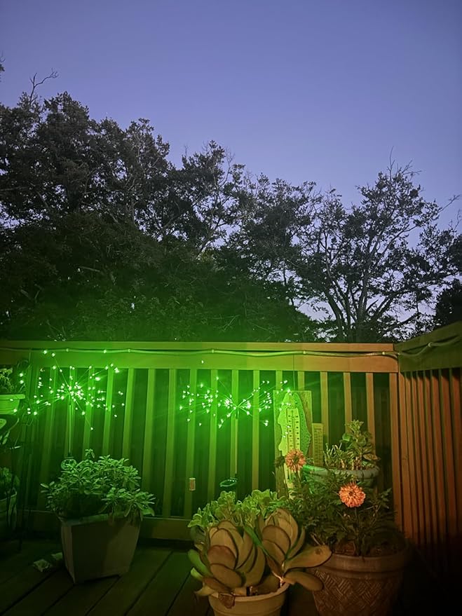 YOTOZU 4 PCS Solar Firework Light, Outdoor Solar Garden Decorative Lights 120 LED Powered 40 Copper Wires String | Lumora