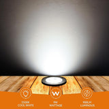 9W Landscape Light, Outdoor 120V In-Ground Lights IP68 Waterproof 5500k Warm White Outdoor Well Lights for Yard | Lumora