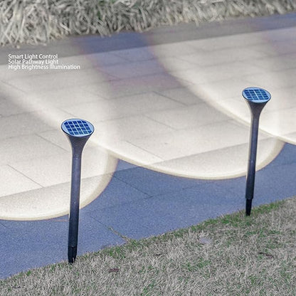 Diydeg Solar Pathway Lights, 8 Pack Bright Solar Powered Outdoor Lights with Polycrystalline Silicon Panel and Auto On Off, IP65 Water Proof for Garden Yard Walkway Driveway Decor (White Lighting)