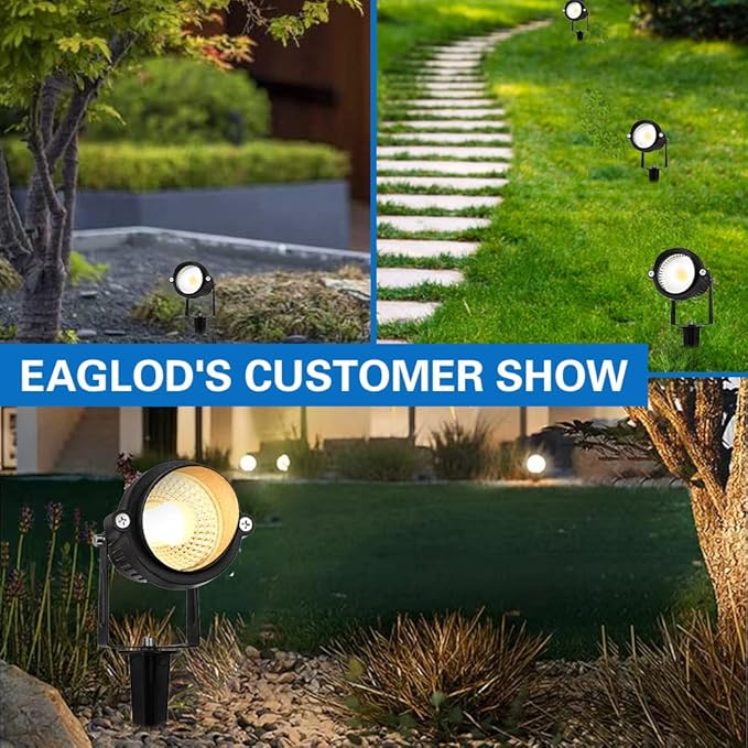 EAGLOD 5W Landscape Lighting,Low Voltage Landscape Lights, Outdoor 12V~24V Waterproof Landscape Spotlight for | Lumora