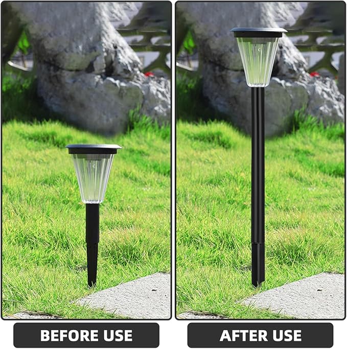 Uonlytech 8 Sets Pathway Extension Garden Solar Plastic Ground Outdoor Landscaping Spike Spikes Connectors Part for | Lumora