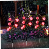 VICASKY 3pcs Solar Powered Shape Led Garden Stake Light for Outdoor Walkway Ground Decorative Lamp for Courtyard | Lumora
