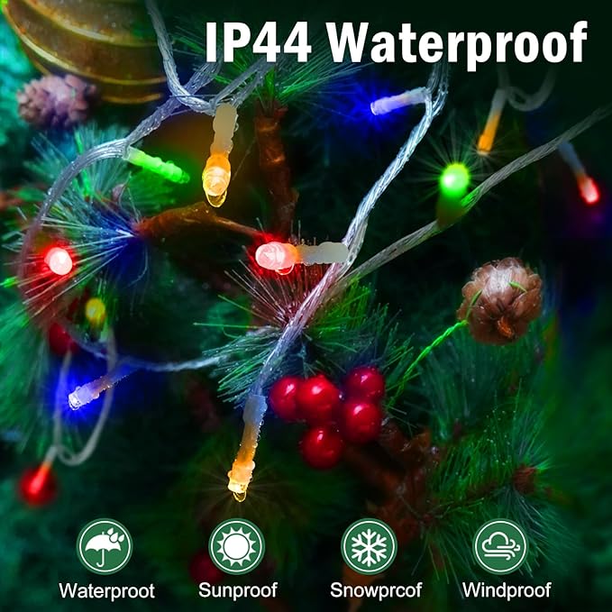 SAUIRS 403FT 1000 LED Christmas Lights Outdoor String Lights with 8 Modes Timer Waterproof Fairy Light Plug in for | Lumora