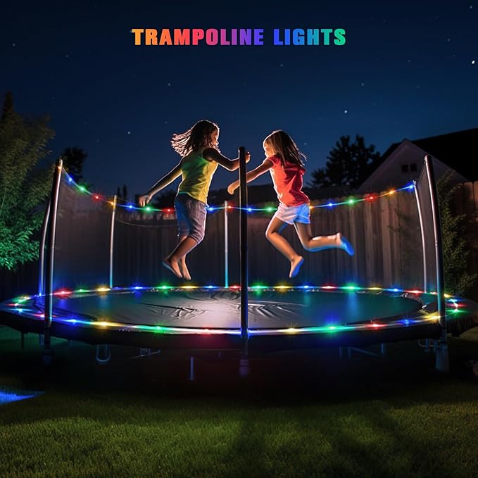 JMEXSUSS Trampoline Accessories 200 LED Trampoline Lights, 66ft IP 65 Waterproof Solar Camping Lights Outdoor, 8 | Lumora