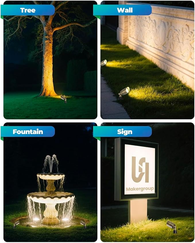 MR16 LED Bulb, Outdoor Landscape MR16 Light Bulbs, 5W Gu5.3 Bi-pin Base 12V Low Voltage LED Spotlights Warm White | Lumora