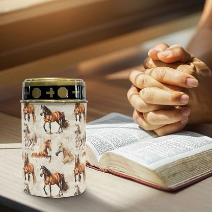 Western Horse Solar Pathway Lights,Solar Lights Outdoor Waterproof Garden Stake Lights for Outside Yard Patio Landscape Lighting Flameless Warm White Pathway Lights Spotlights