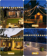 10FT String Light Poles for Outdoor Decor, Sturdy Light Pole with Fork, Adjustable Metal Posts for Outside Patio | Lumora