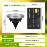 Mini Solar Ground Lights, 12 Pack Solar Garden Lights, Solar Powered Pathway Lights Warterproof, Outdoor Lights for | Lumora