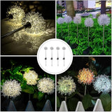 POPETPOP Dandelion Solar Garden Lights Led Decorative Outdoor Ground Stake Lighting for Lawn Pathway Yard No Wiring | Lumora
