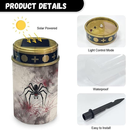 Spider Solar Garden Light Outdoor Waterproof Solar Garden Light Solar Lights for Outside Yard Path Walkway Driveway Solar Garden Lights Yard Pathway