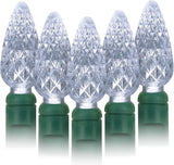 70 Counts C6 Cool White Christmas Lights - 35.5ft Christmas Lights Outdoor, White Christmas Lights Commercial Grade | Lumora