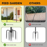 FEED GARDEN String Light Poles for Outside,10FT Metal Poles for Outdoor String Lights, Stand Poles for Deck | Lumora
