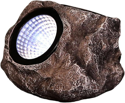 Solid Color Solar Rock Lights Outdoor Waterproof LED Garden Landscape Solar Lights Spot Light for Path (Style B)