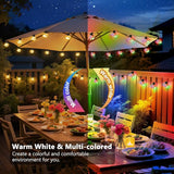 Outdoor String Lights, 25ft 20 LED Bulbs Hanging Patio Lights Dimmable with Timer & Remote, Globe Bulb Shatterproof | Lumora