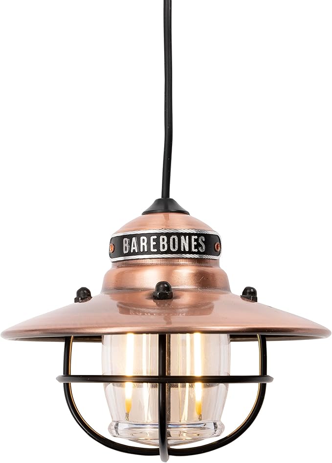 Barebones Edison Pendant Light – Copper, Vintage Rustic USB LED Hanging Light for Outdoor and Indoor Use – | Lumora