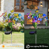 Solar Garden Lights Outdoor Waterproof Solar Lights 2 Pack with New Upgraded 40 LED 18 Butterfly Outdoor Lights for | Lumora