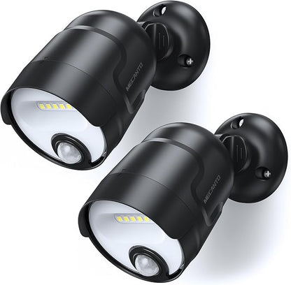 Battery Operated Motion Sensor Light Outdoor, 4000mAh Rechargeable 600 Lumen Battery Powered Spotlight Outdoor Waterproof for Porch, Garage, House(2 Pack)