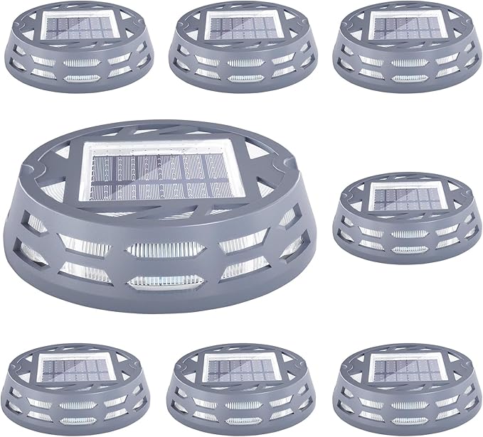 Solar Deck Lights Outdoor Driveway Marker Dock LED Light,3 Lighting Modes,Warm/Bright White and Blue IP67 | Lumora