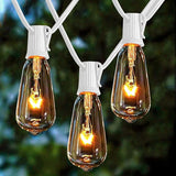 Afirst Outdoor String Lights 20FT with 22 Edison Bulbs Warm White Indoor Lights Waterproof ST40 String Lights for | Lumora