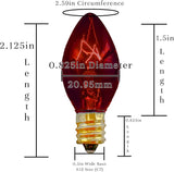 EST. LEE DISPLAY L D 1902 C7 Transparent Colored Christmas Lights Indoor ＆ Outdoor String Light Steady Replacement | Lumora