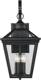 Savoy House 5-142-BK Ellijay Modern Farmhouse Rustic Clear Glass Outdoor Wall Lantern, 4-Light 160 Total Watts, 26" | Lumora