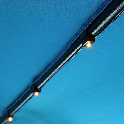 Yescom Solar String Light 40 LED Fit for 9 ft 8 Ribs Patio Offset Umbrella Outdoor Yard Party Wedding with Clips Warm White