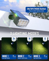 GIGALUMI Solar Spot Lights Outdoor Waterproof 6 Pack Warm White IP65, 63 LED 3 Lighting Modes Spotlights for Garage | Lumora