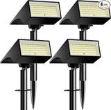 Koicaxy Solar Lights Outdoor Waterproof 4 Pack IP65, 100 LEDs 4 Light Modes, Higher Charging Efficiency, Auto | Lumora