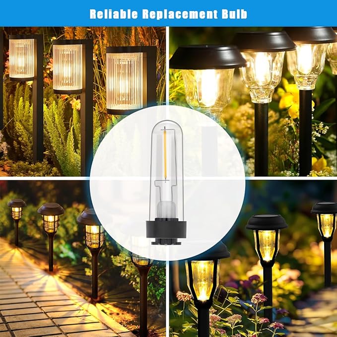 Solar Light Bulb Replacement May Fit Hampton Bay Solar Light 3V Warm White Solar Lightbulb Outdoor Indoor for Yard | Lumora