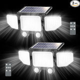 Onforu Solar Lights Outdoor, 3000LM 180 LED Motion Sensor Flood Lights with Remote Control, 3 Modes, IP65 | Lumora
