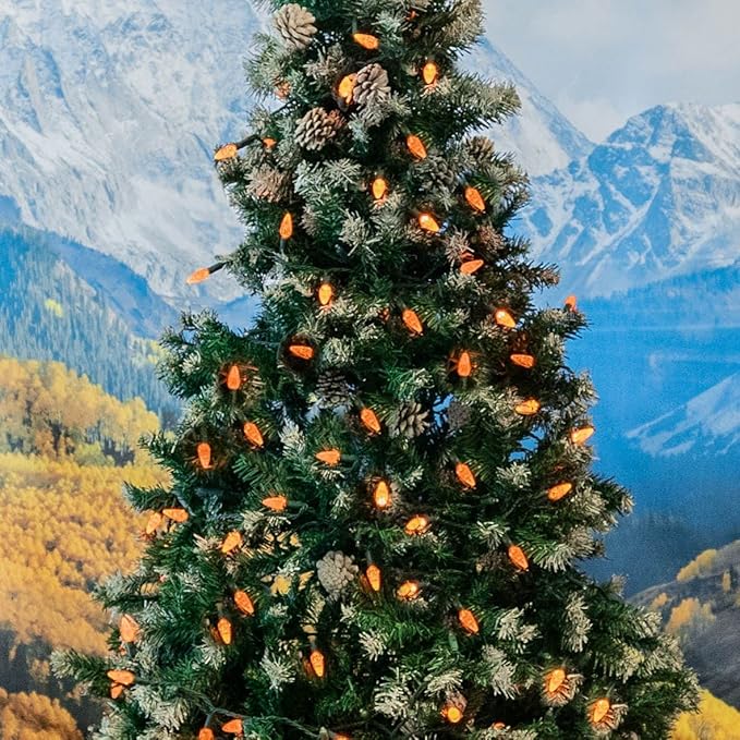 Novelty Lights 24FT 70 LED C6 LED Halloween String Lights, Outdoor Christmas Tree Commercial Grade LED String | Lumora