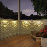 Solar Fence Lights 6 Pack Solar Step Lights Outdoor Waterproof LED Solar Powered Wall Lights Outdoor Decorations | Lumora