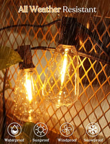 150 FT Outdoor String Lights for Outside – LED Patio Lights Waterproof with Dimmer Remote – Hanging Lights | Lumora