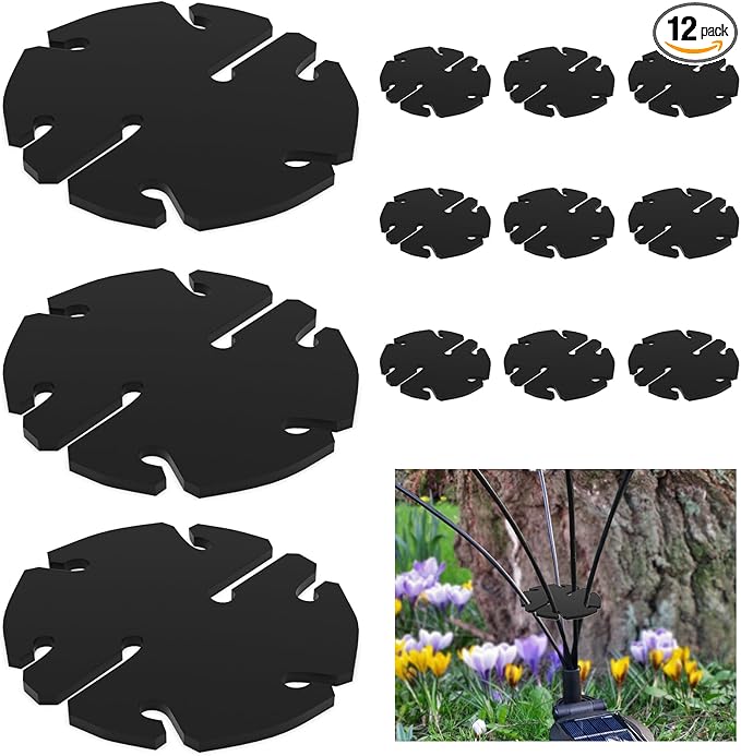 SIOTMERA 12Pcs Solar Light Separators Accessories for Adjusting Branches, 8 Holes 1.7” x 0.15” Garden Light | Lumora