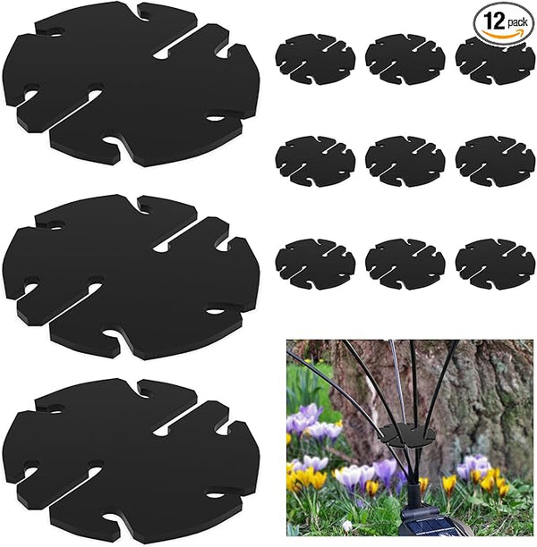SIOTMERA 12Pcs Solar Light Separators Accessories for Adjusting Branches, 8 Holes 1.7” x 0.15” Garden Light | Lumora