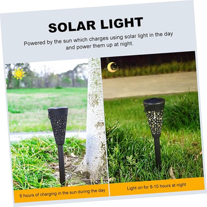 GLEAVI Solar Pathway Lights Outdoor Waterproof Solar Yard Lights Lawn Garden for Patio and Home Decor