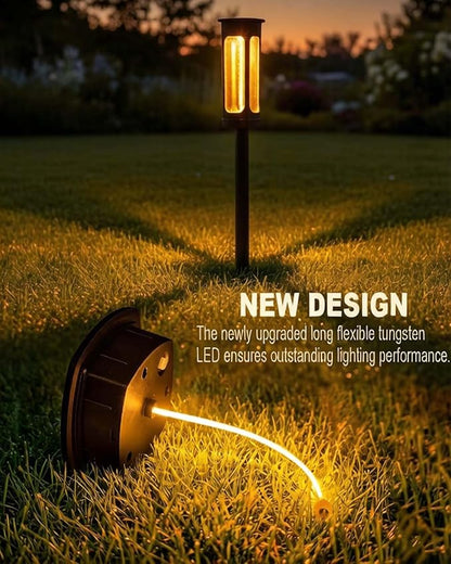 Solar Pathway Lights Outdoor - IP55 Waterproof Solar Lights Outdoor with 3000K Warm White LED, Outdoor Solar lights for Yard Patio Garden Driveway Landscape Lighting, Housewarming Gift New Home Decor