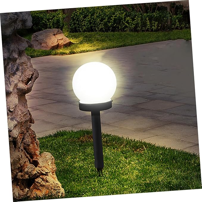 4pcs Solar Lawn Lights Waterproof Garden Solar Pathway Lights Warm White Outdoor Ground Plug Lighting for Courtyard | Lumora