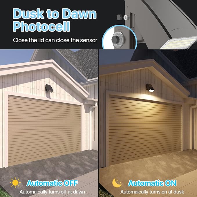 HYPERLITE LED Wall Pack Light: 40W 3000K Wall Pack Lights Outdoor with Dusk to Dawn Photocell, 5200lm ETL Listed | Lumora