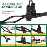 12W Low Voltage Landscape Lights LED Landscape Lighting with Connectors and Spike Stand, 12V 24V Outdoor Spotlights | Lumora
