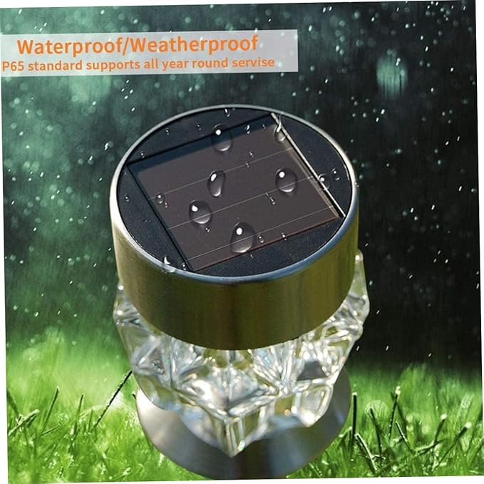 DOITOOL 3sets Shape Solar Lights Outdoor Lawn Lighting for Pathway Garden and Driveway Bright Led Illumination Easy Installation for Daily Use