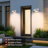 Fire Wolf Aluminum LED Outdoor Wall Light, Modern Black 3000K Outdoor Wall Sconce, Waterproof Front Door Down Light | Lumora